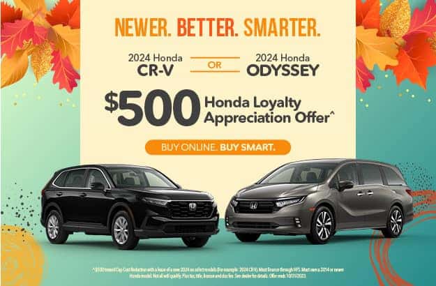 Odyssey & CR-V Offers