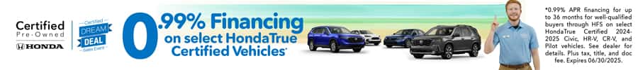 0.99% APR Financing on Certified