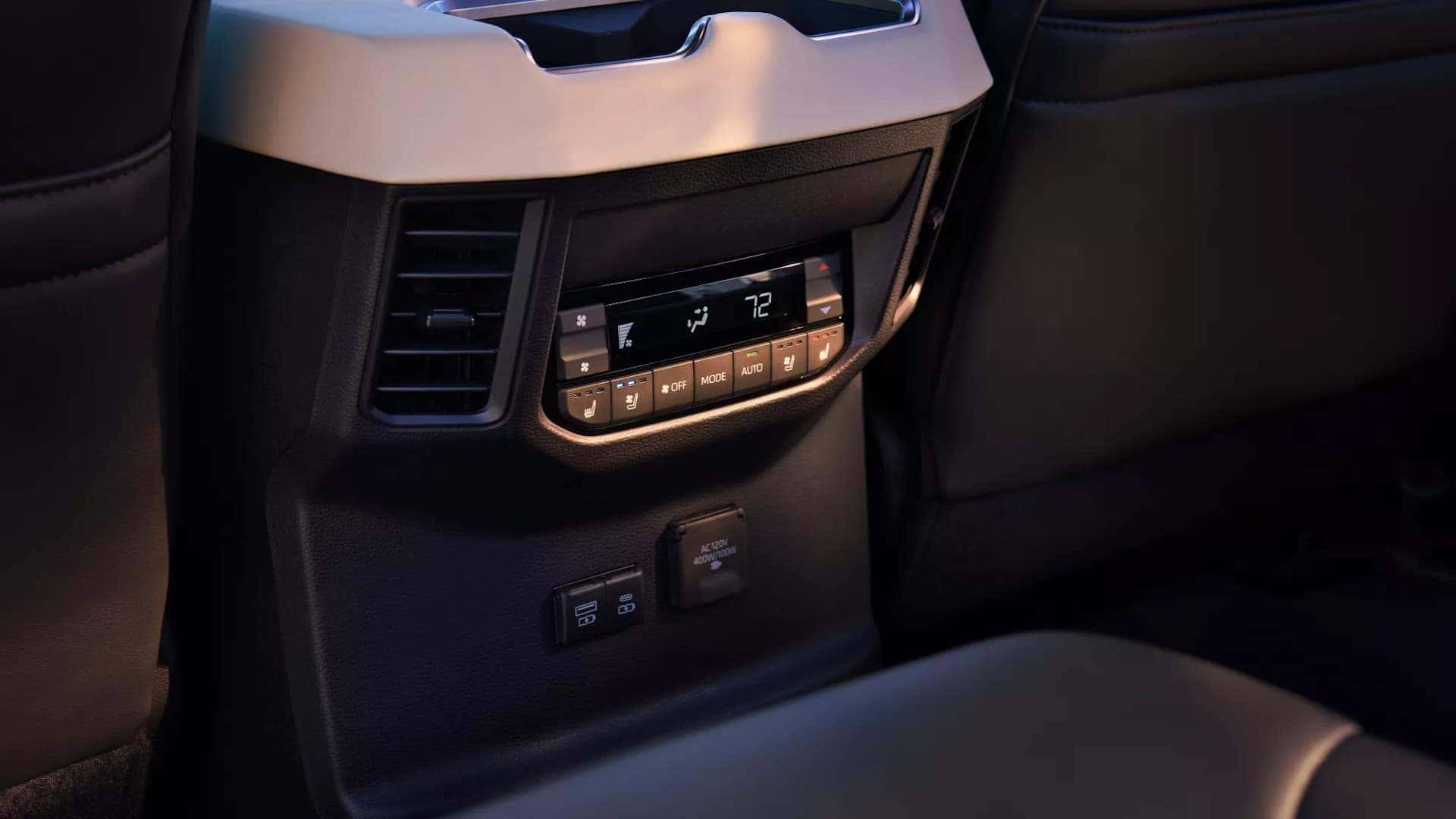 Sequoia Rear Seat AC Controls