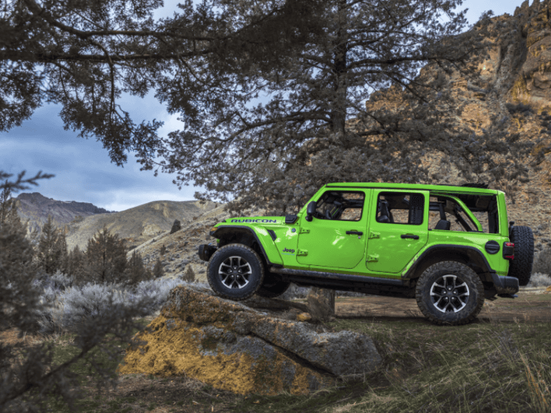 jeep wrangler exterior lime green
