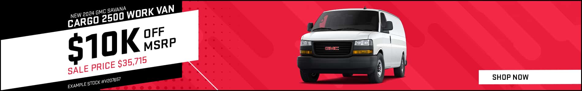 2025 GMC Savanna Work Van Promo