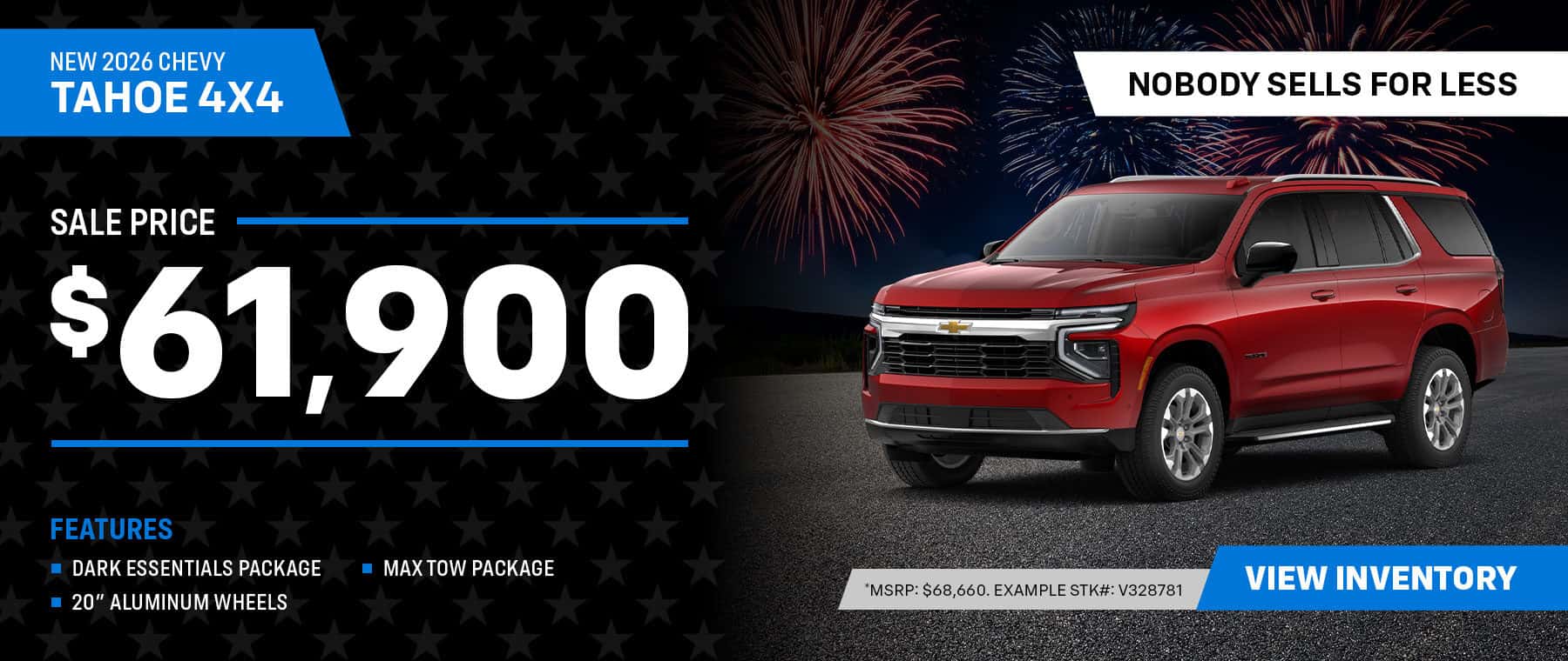 2026 Chevy Tahoe Promo