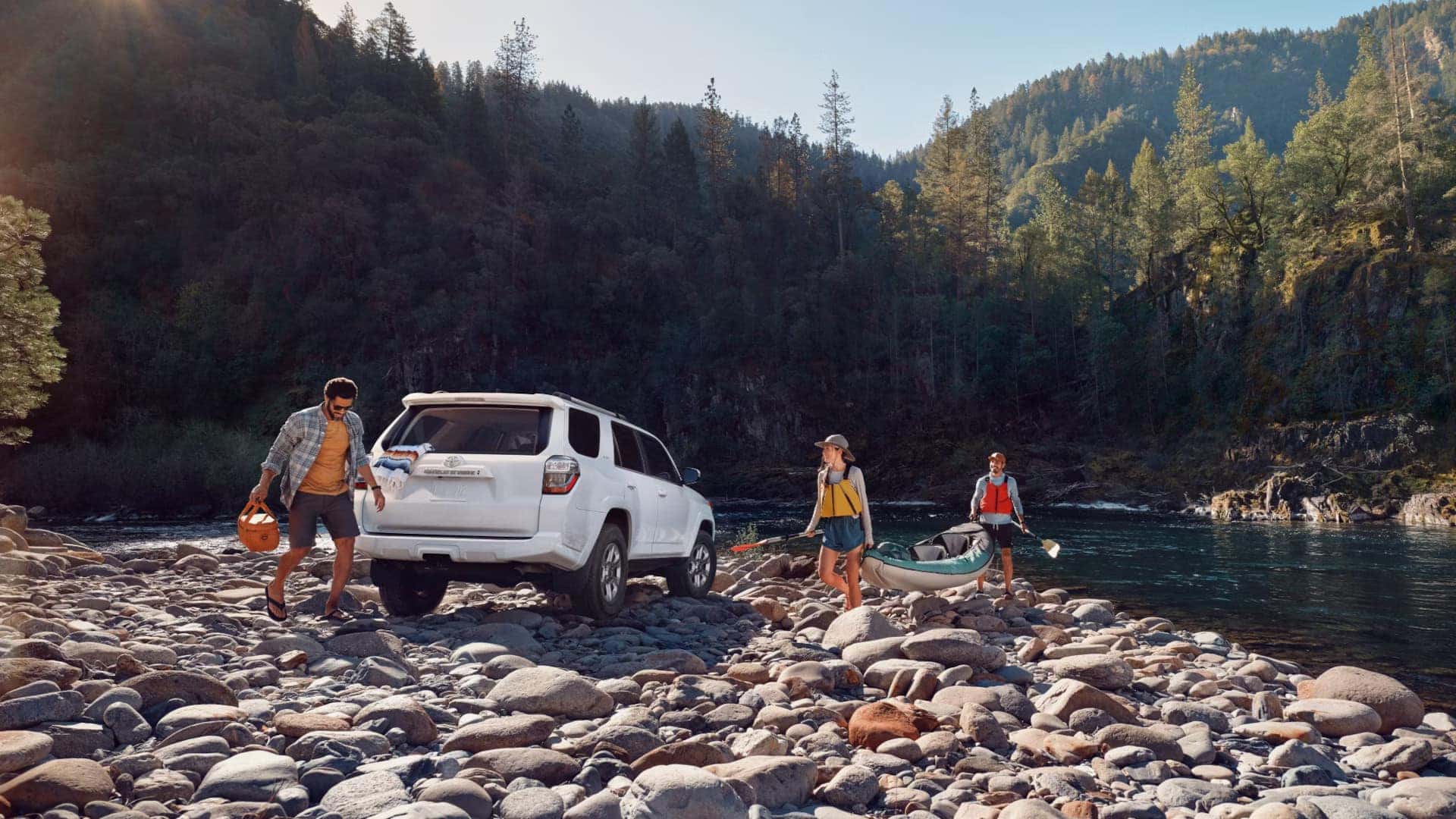 4Runner parked on some rocks