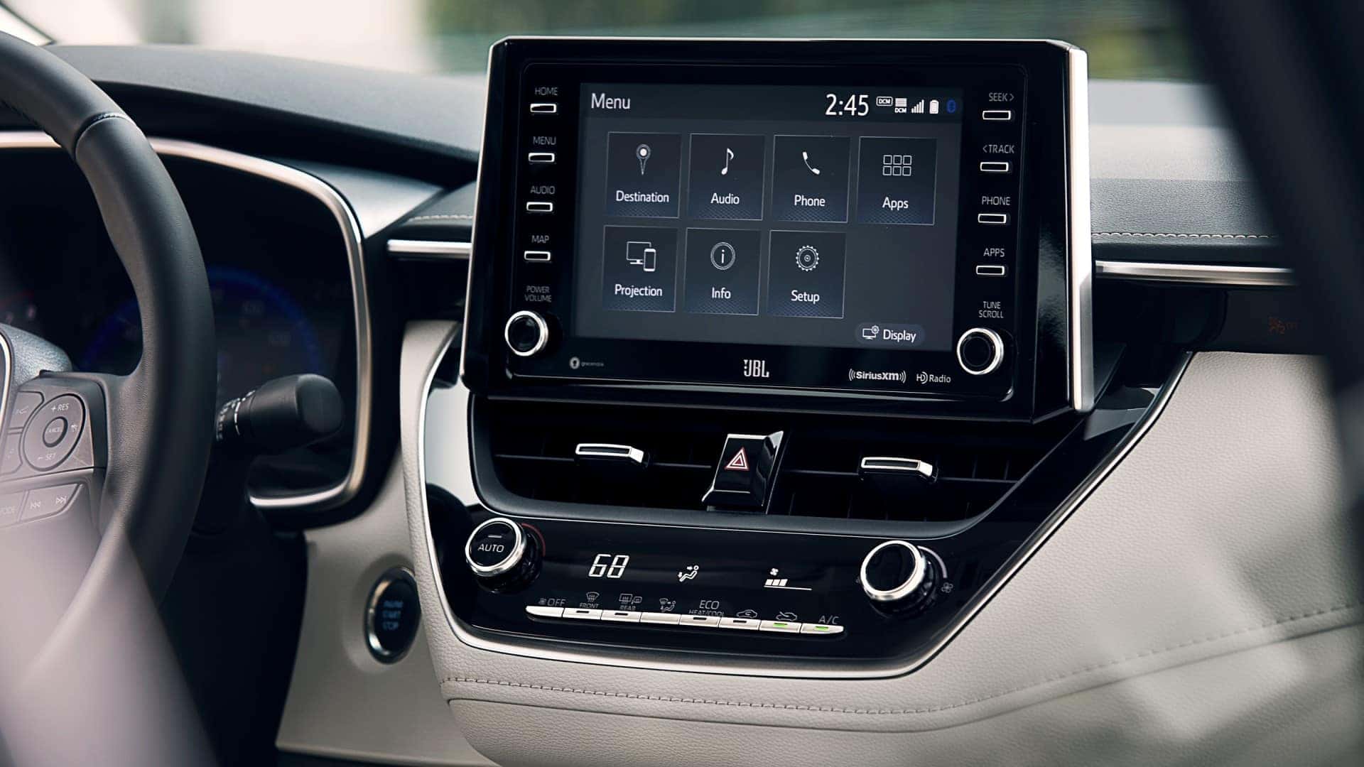 toyota corolla display settings