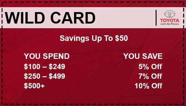Wild Card Savings Coupon