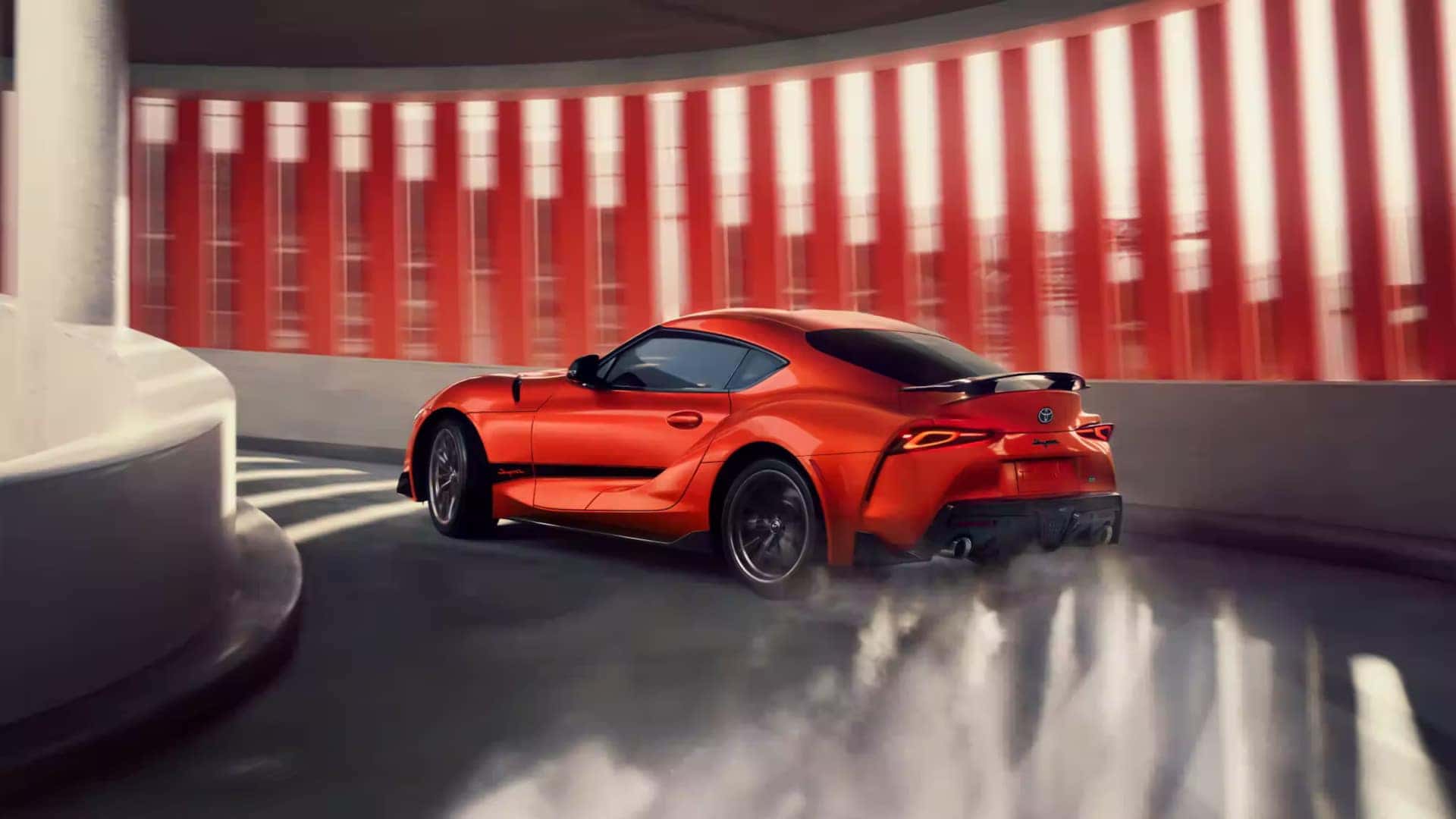 GR Supra Drifting arount curve