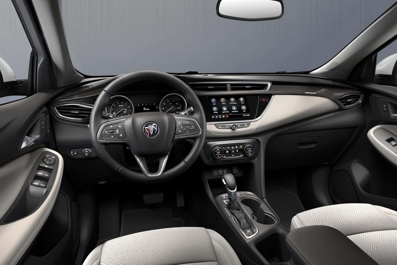 Driver’s perspective of 2023 Buick Encore GX interior