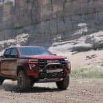 2023 GMC Canyon AT4X Volcanic Red Tintcoat off-road