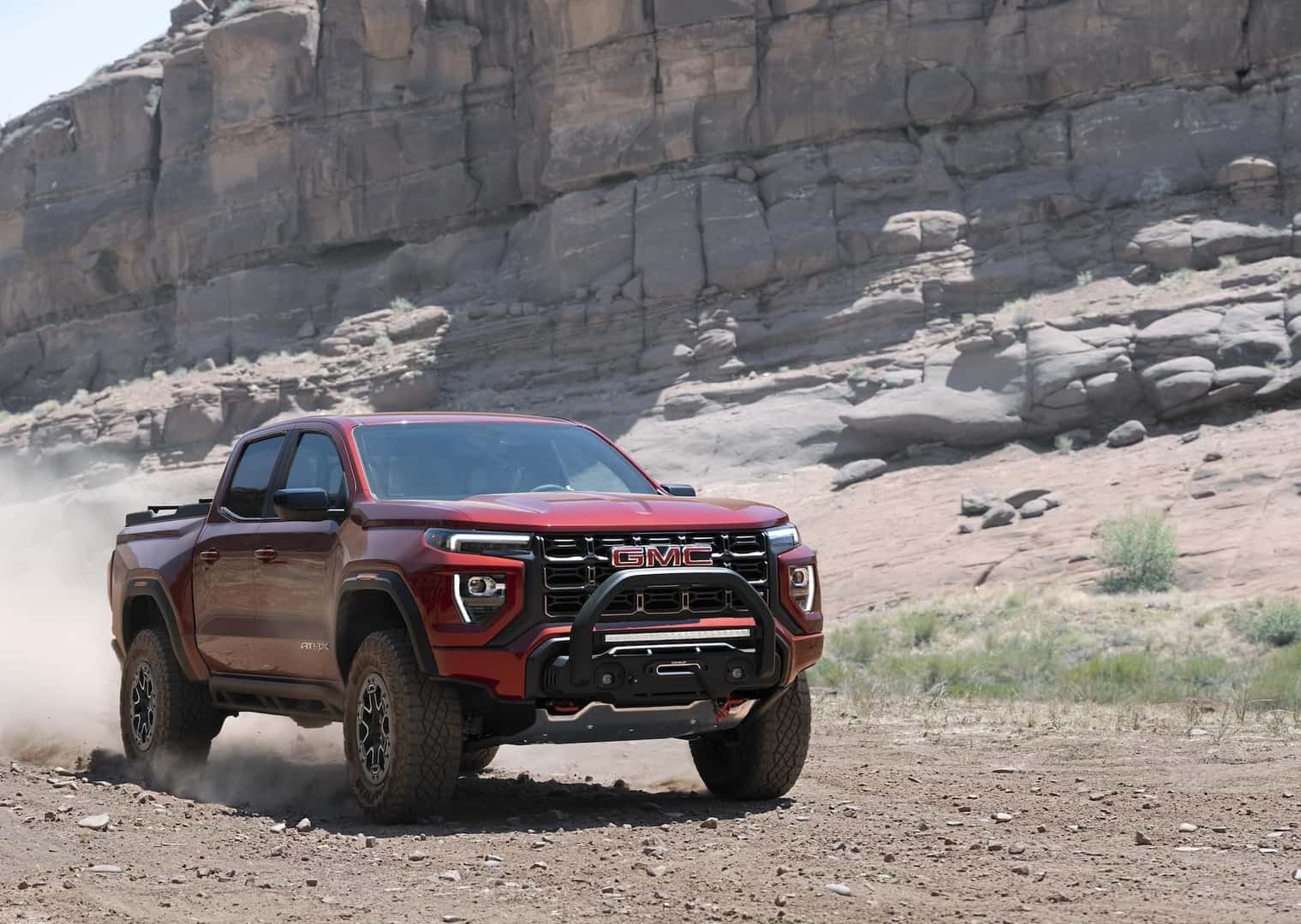 2023 GMC Canyon AT4X Volcanic Red Tintcoat off-road