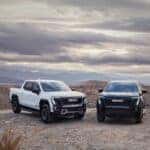 2026 GMC Sierra EV trucks white and black