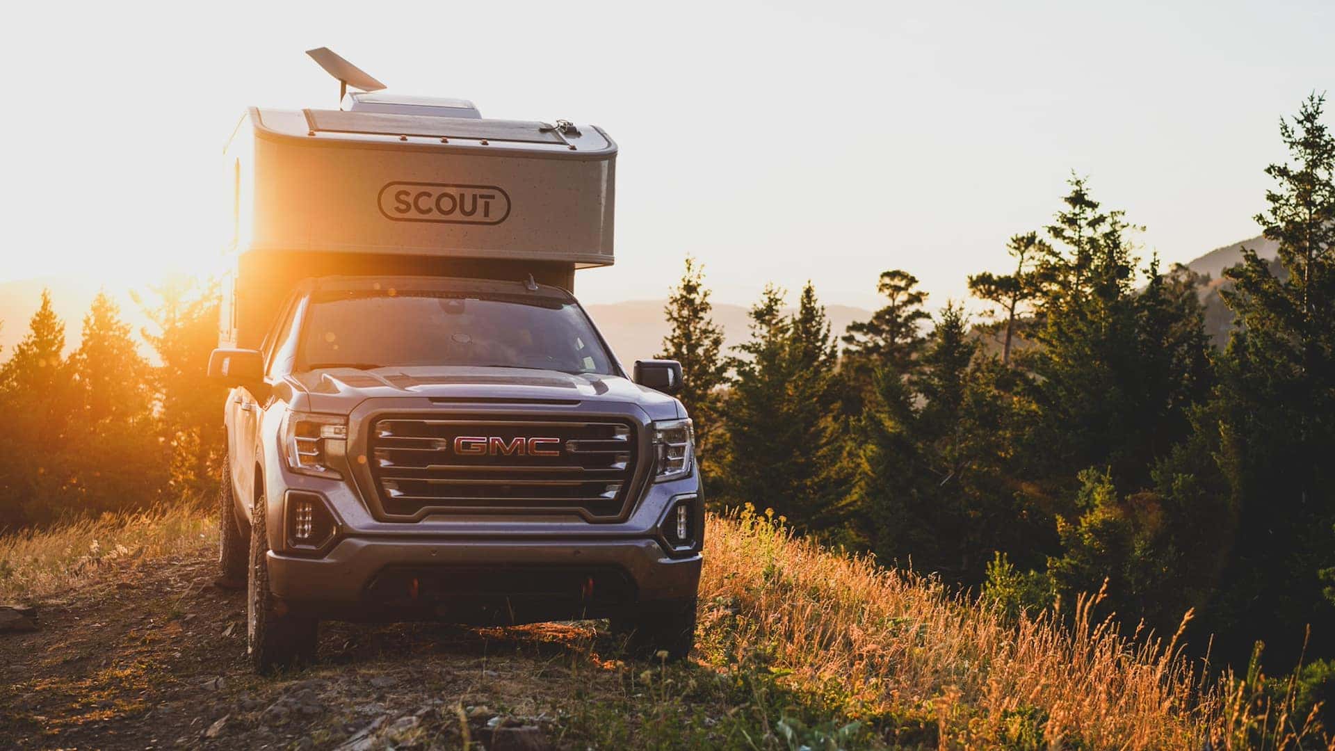 GMC Sierra 1500 AT4 with Scout camper