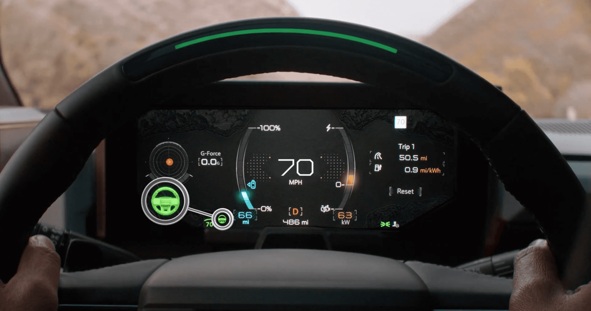 2025 GMC Hummer EV Super Cruise steering wheel