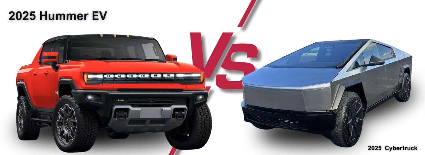 2025 GMC Hummer EV Pickup vs Tesla Cybertruck