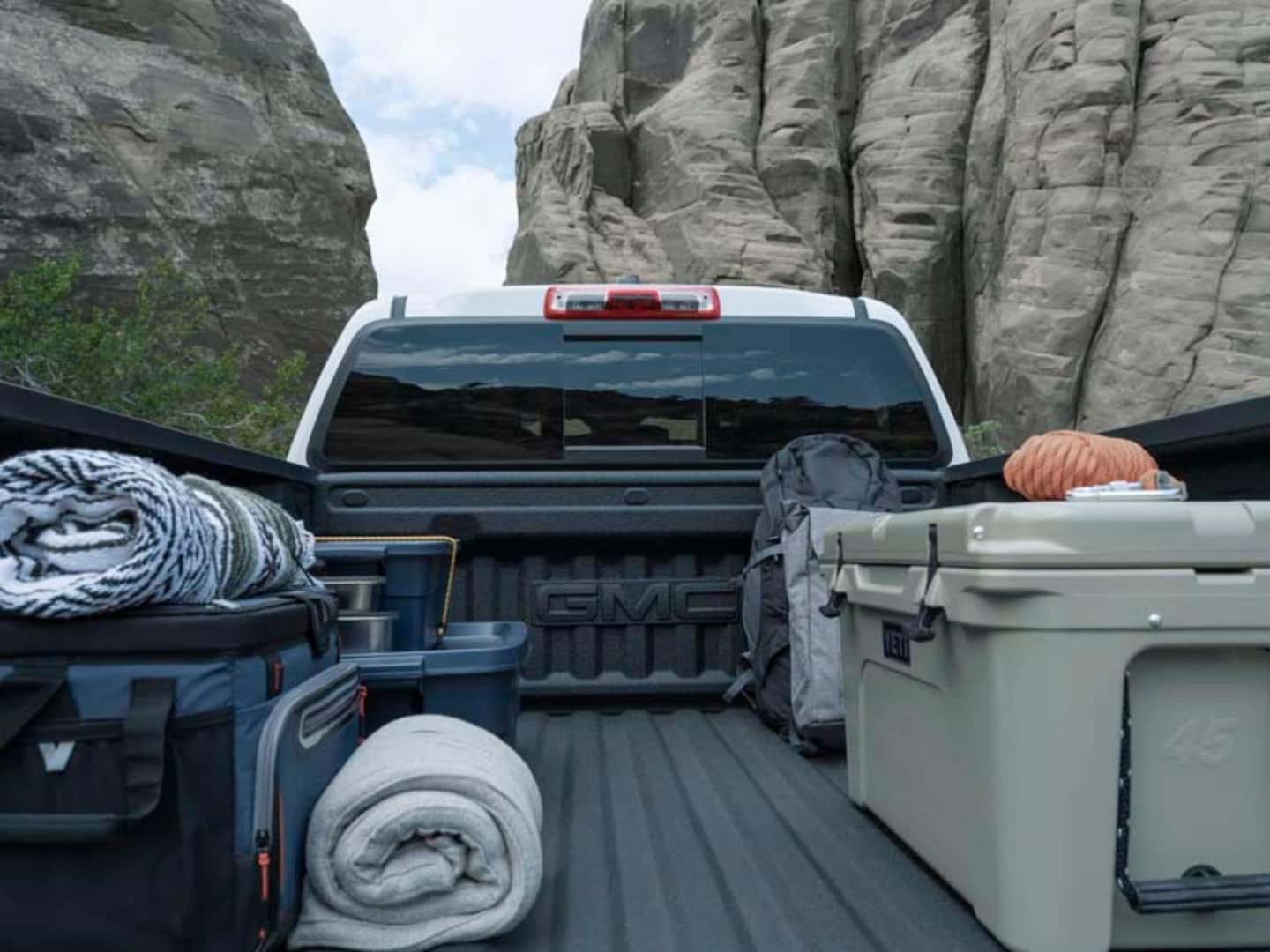 Truck packed for a road trip after inspection at Valley Quick Lube and Tire Center in Auburn