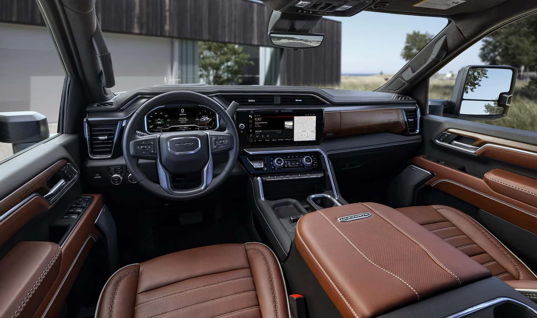 Interior view of the GMC Sierra 2500 HD Denali Ultimate