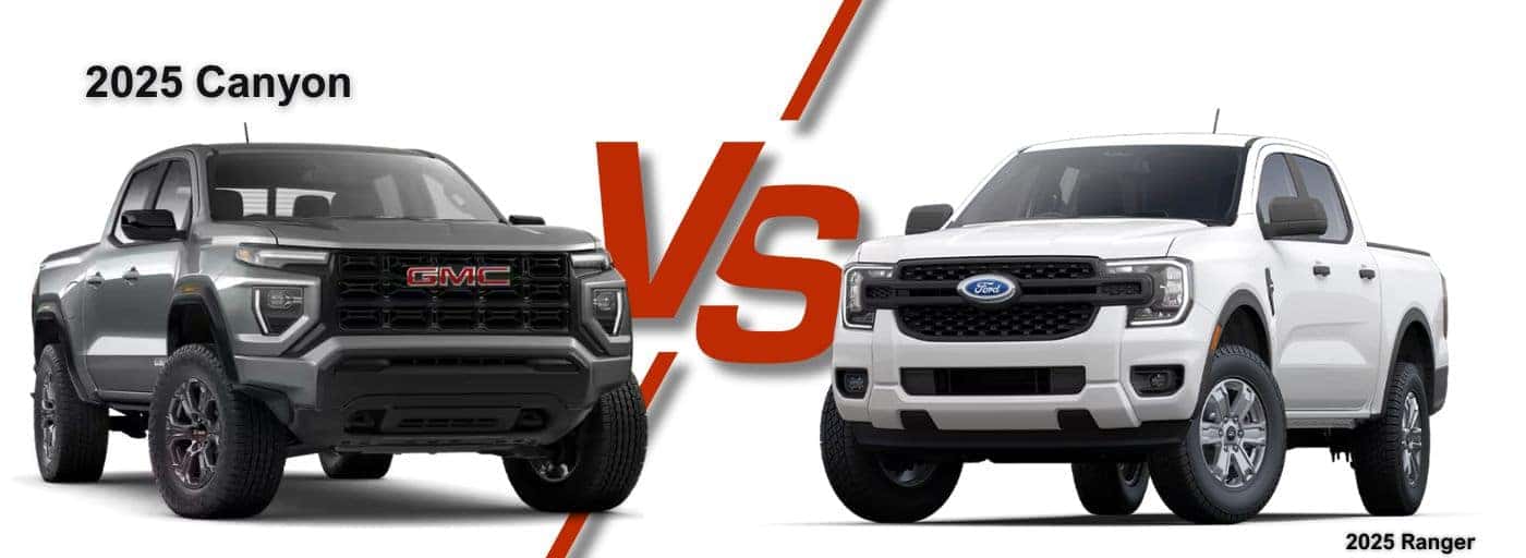 2025 GMC Canyon vs the Ford Ranger