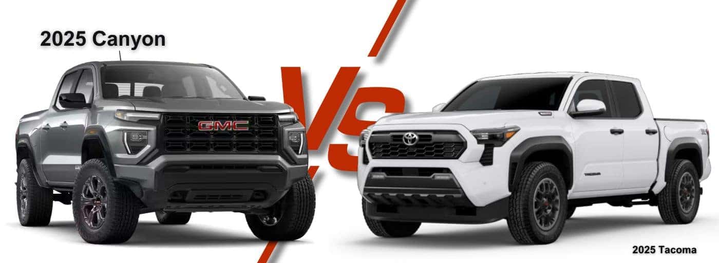 2025 GMC Canyon vs the Toyota Tacoma