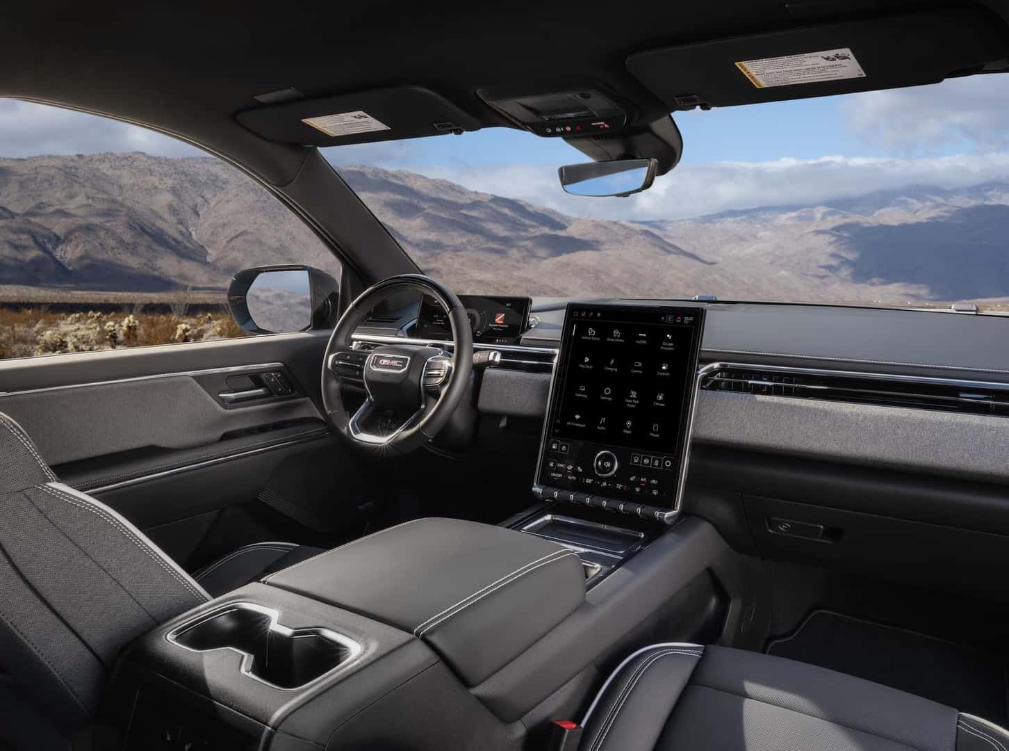 2026 GMC Sierra EV front row interior