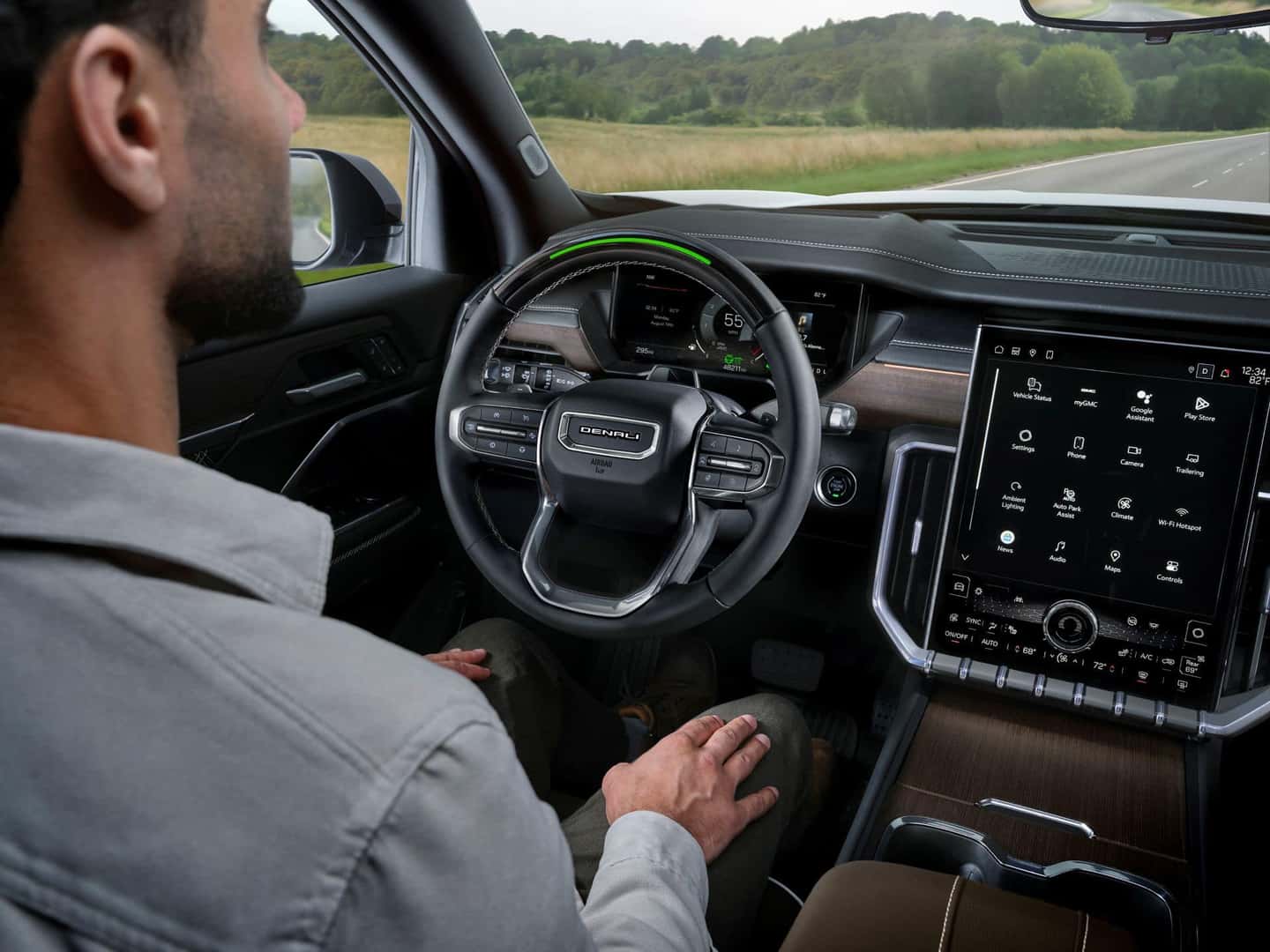The 2026 GMC Acadia Denali Ultimate's Capable Driver Using The Super Cruise Feature For Safety Purposes