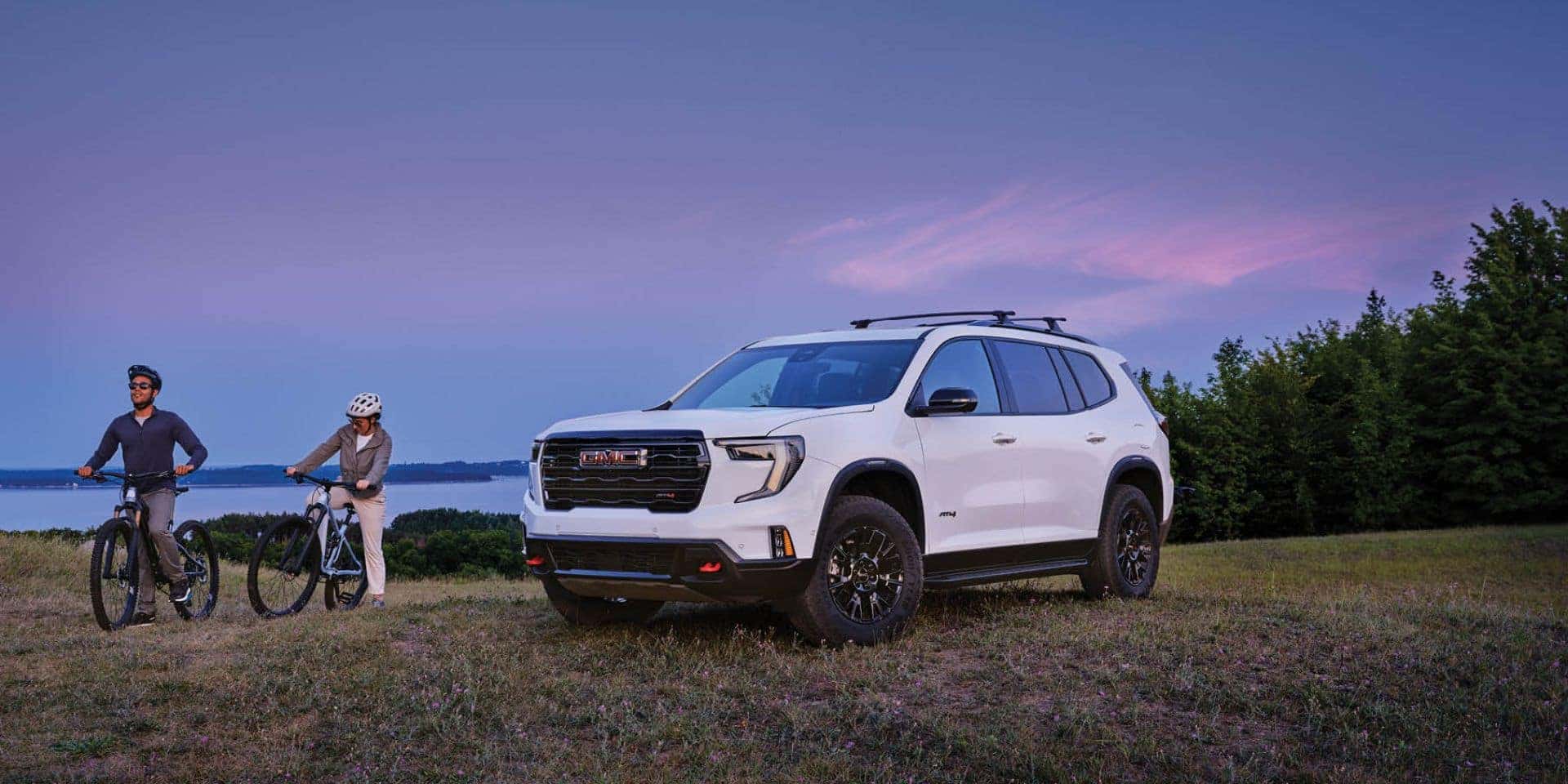 Bike racks on the back of GMC Terrain is an accessory available for cyclists from Valley GMC in Auburn.