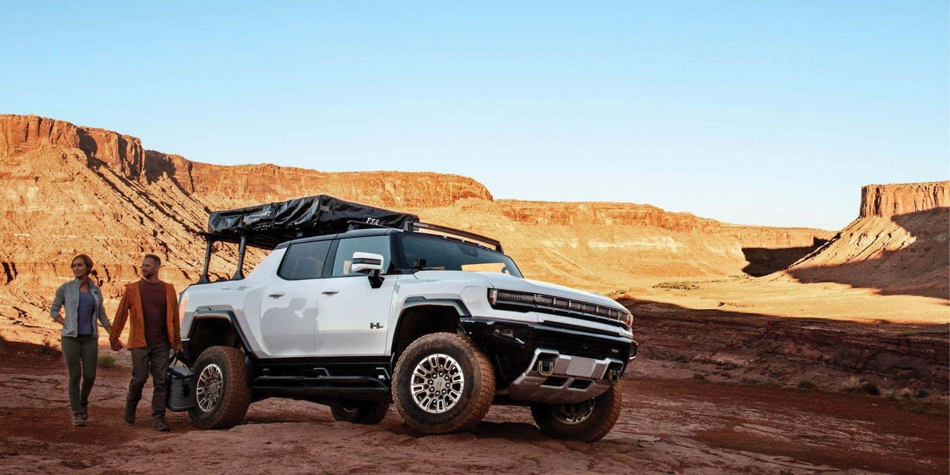 Hummer EV truck tent for ev owners that love to camp at valley gmc in auburn.