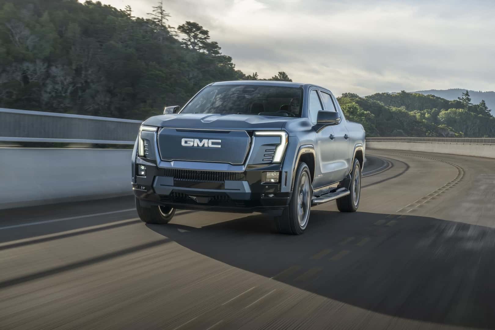2025 GMC Sierra EV Denali in motion