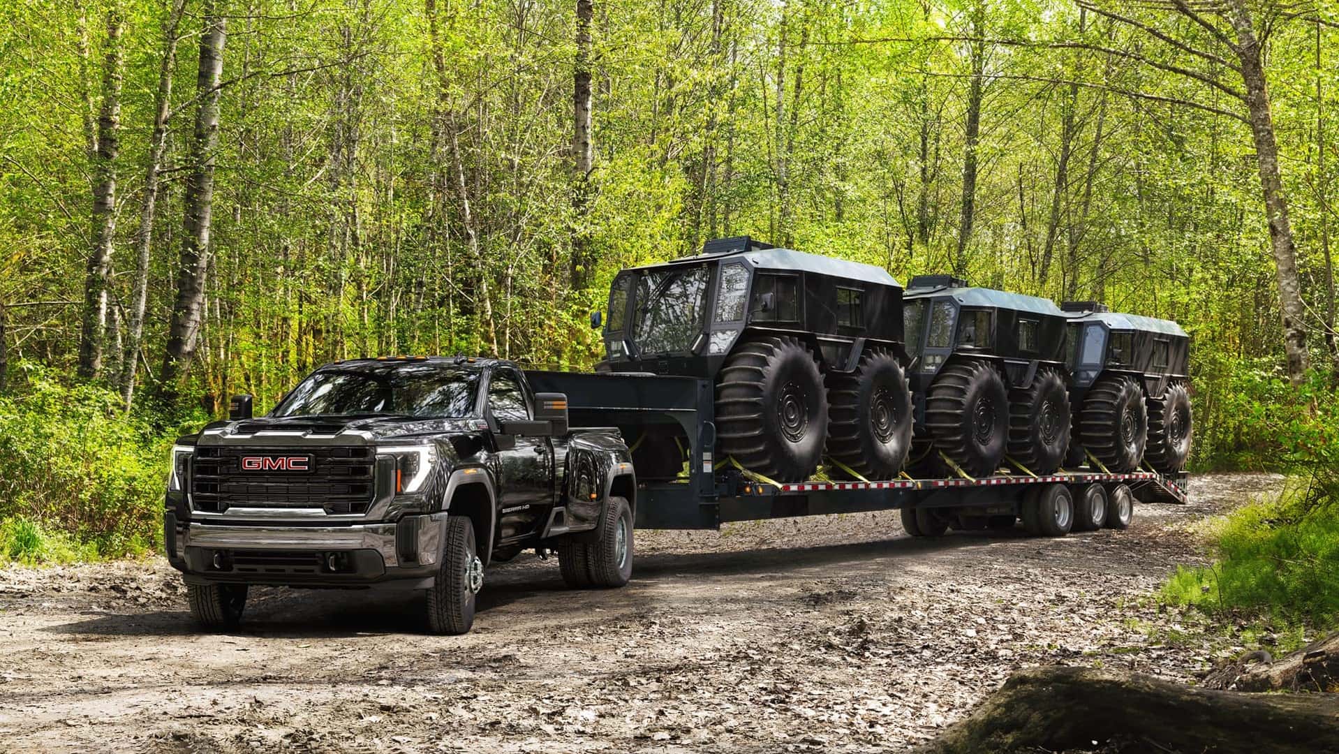 2026 GMC Sierra 3500HD towing ATVs