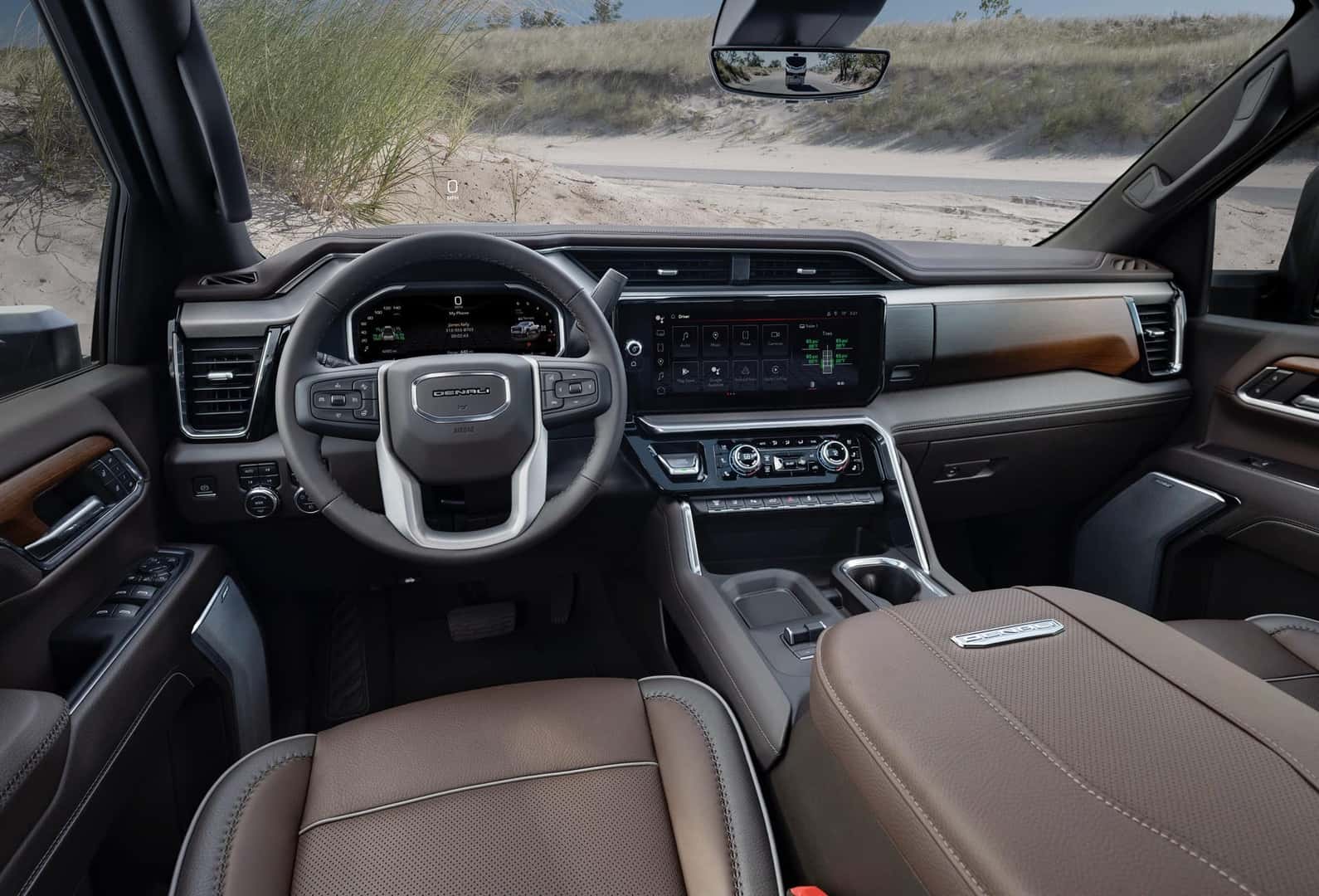 2026 GMC Sierra 3500HD Denali front row interior