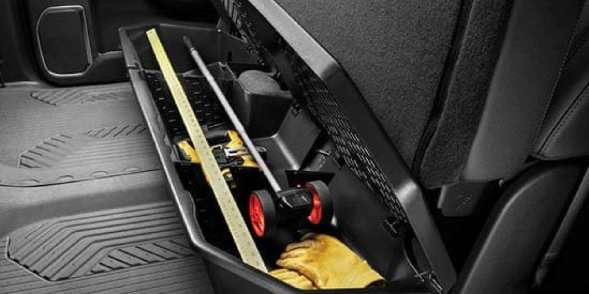 Under seat storage organizer for gmc trucks at valley gmc in auburn wa