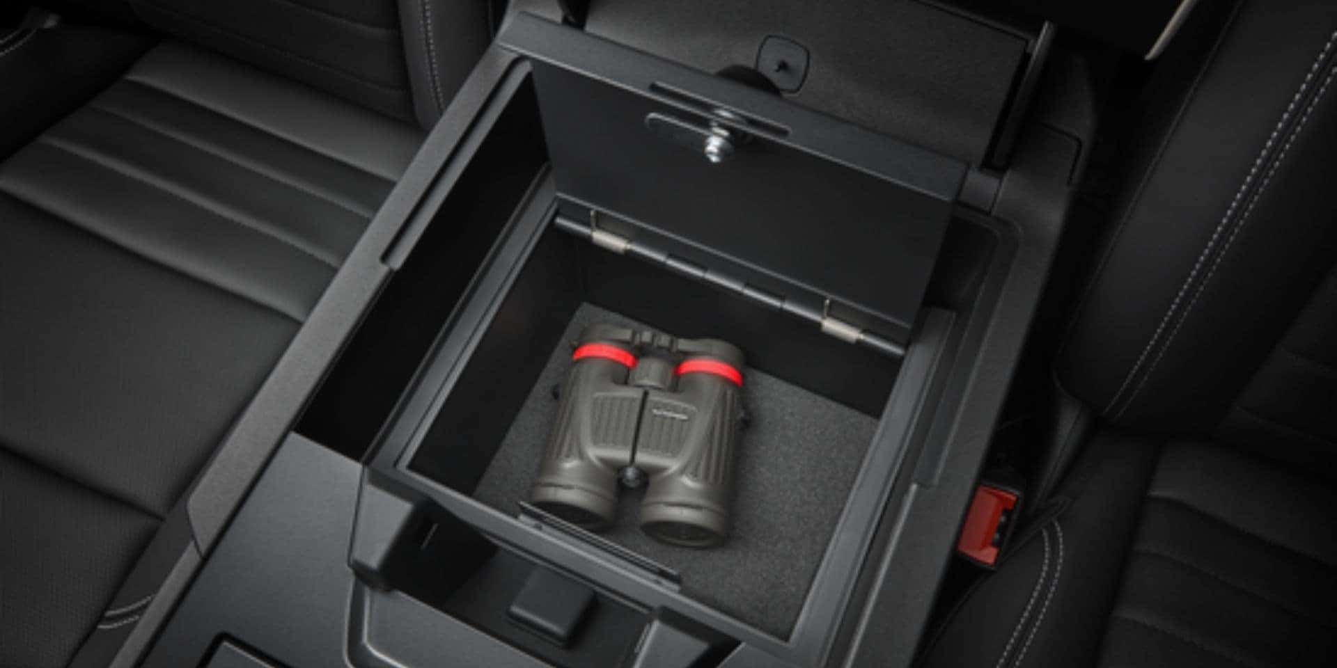 Console storage safe in hummer ev from valley gmc in auburn wa