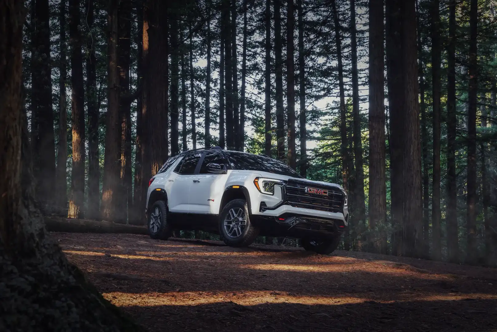 2026 GMC Terrai AT4 parked in the woods