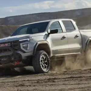 2026 GMC Canyon Sterling Metallic driving off road