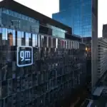 General Motors Corporate logo on Hudsons Detroit Building