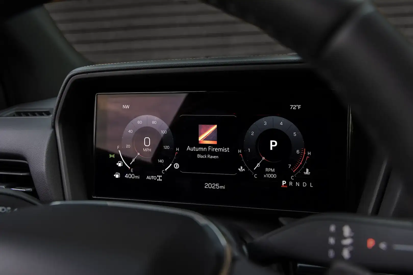 2026 GMC Terrain view of the digital instrument cluster
