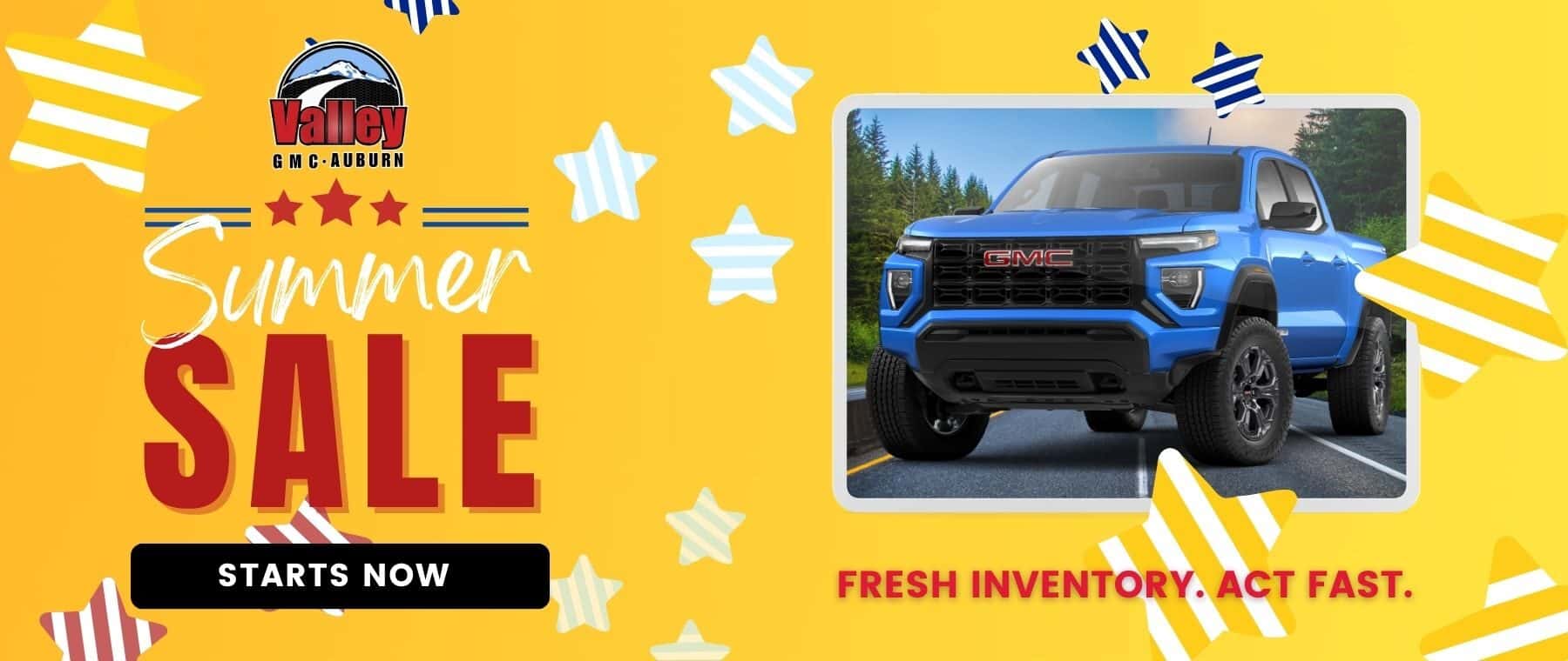 July 4th Summer sale on all new GMC