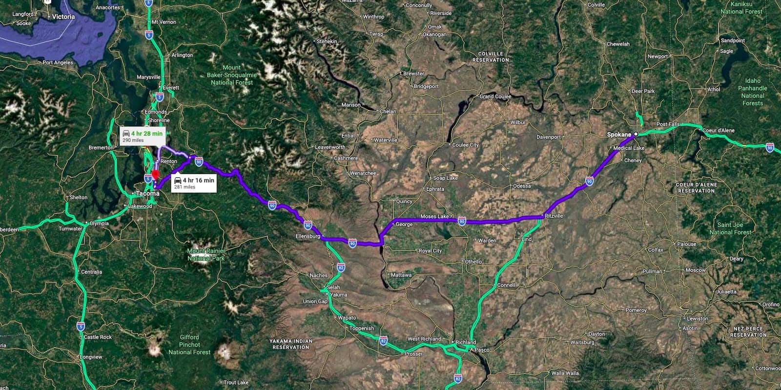 Directions from the Spokane to Valley GMC