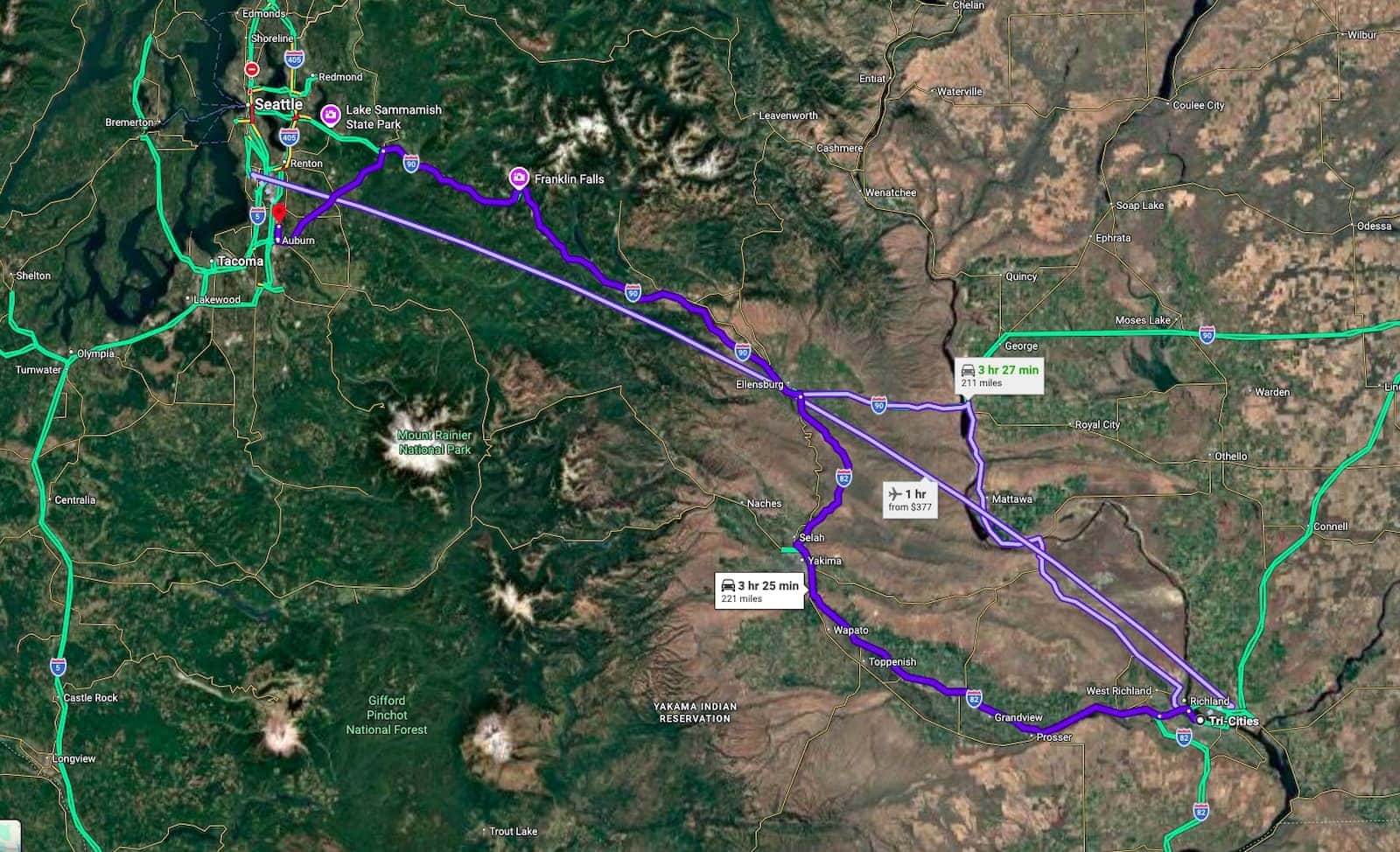 Directions from the Tri Cities to Valley GMC