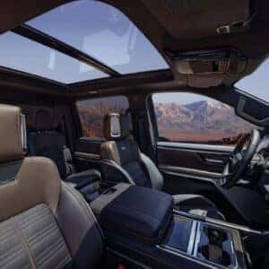 2027 GMC Sierra AT4X Interior Seating and Sun Roof