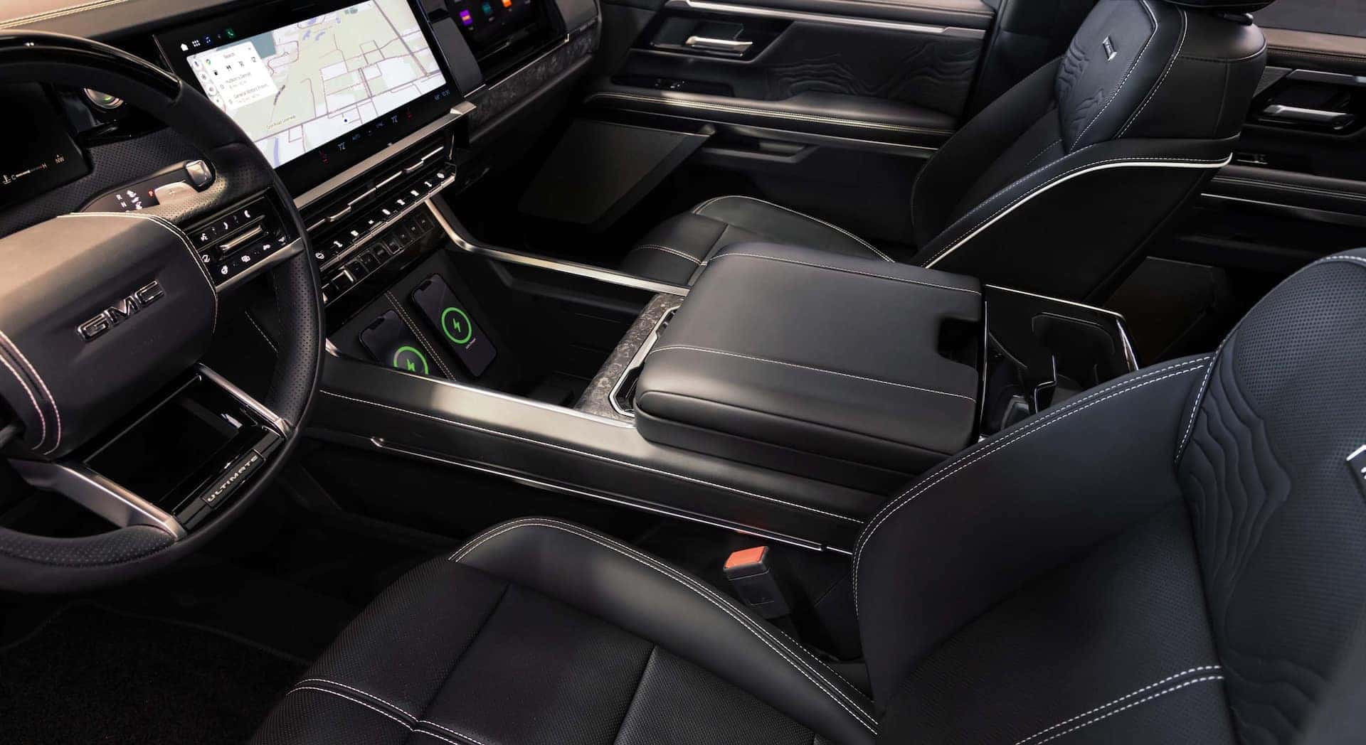 2027 GMC Sierra Denali Ultimate Center Console Wireless Phone Charging