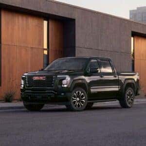 2027 GMC Sierra Elevation Front Side View Parked at Home