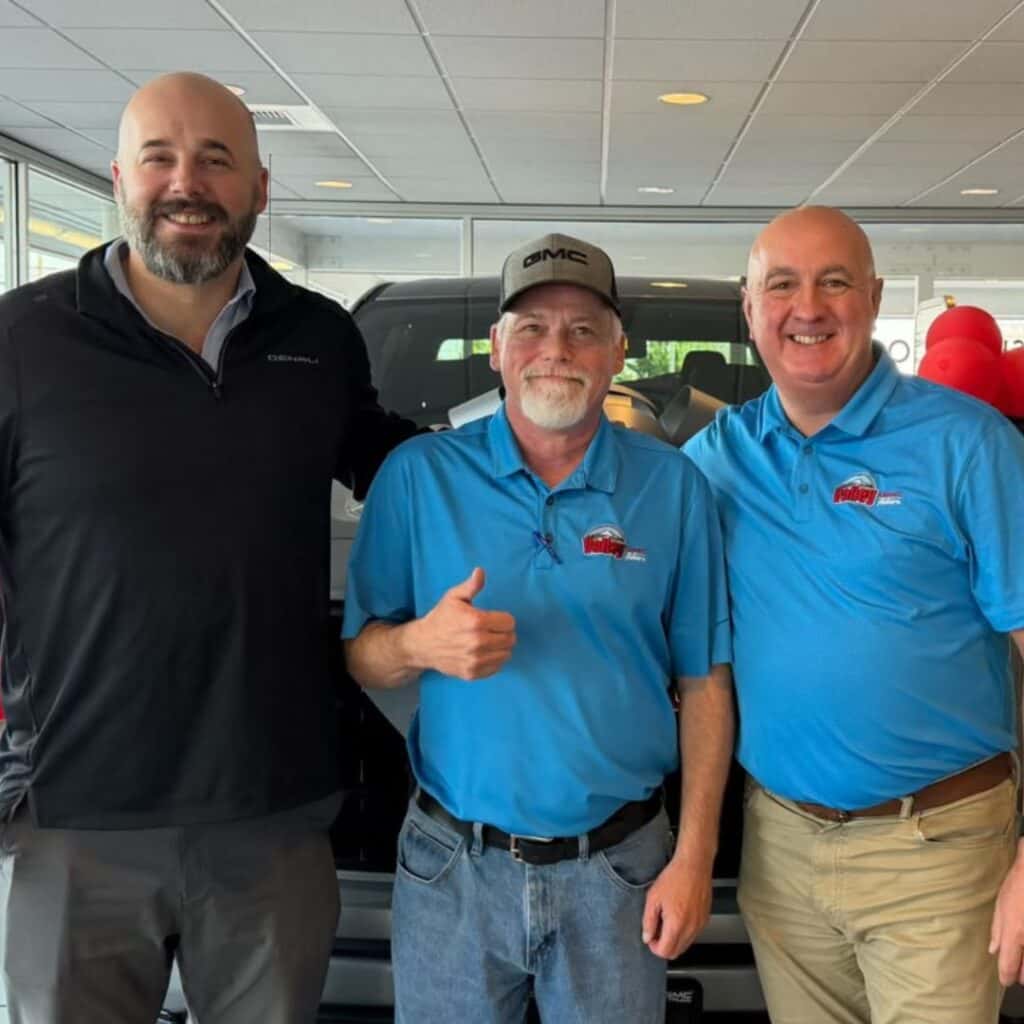 Jay, Bryant and Ewan at Jay's retirement celebration.