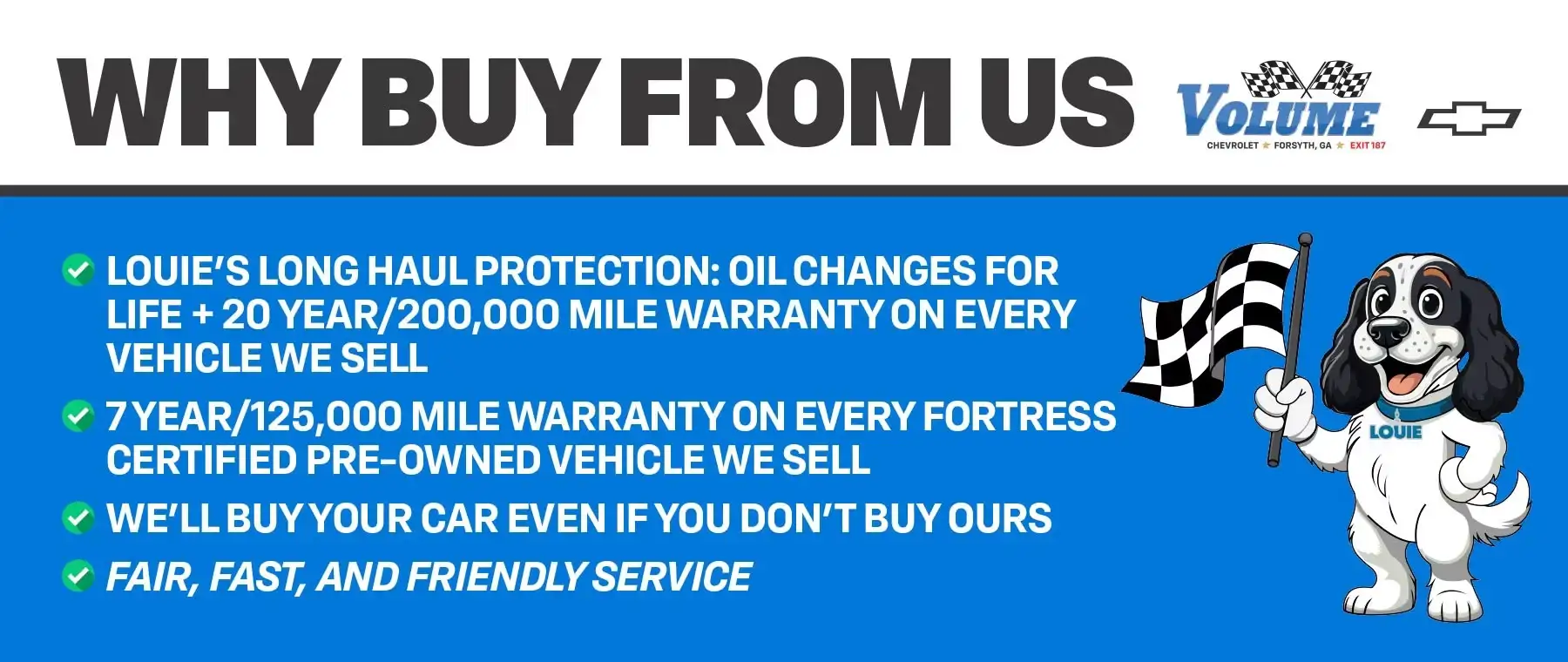 Why Buy From Volume Chevrolet