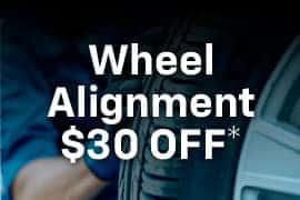 $30 Off Wheel Alignment*