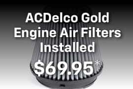 ACDelco Gold Engine Air Filters Installed
