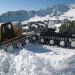 Argo 8x8 in snow with tracks