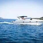 a boat on seawater