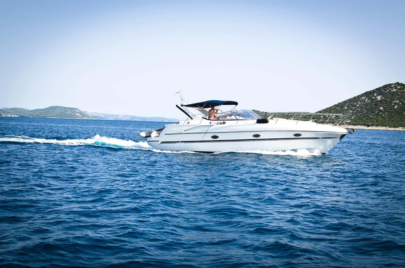 a boat on seawater