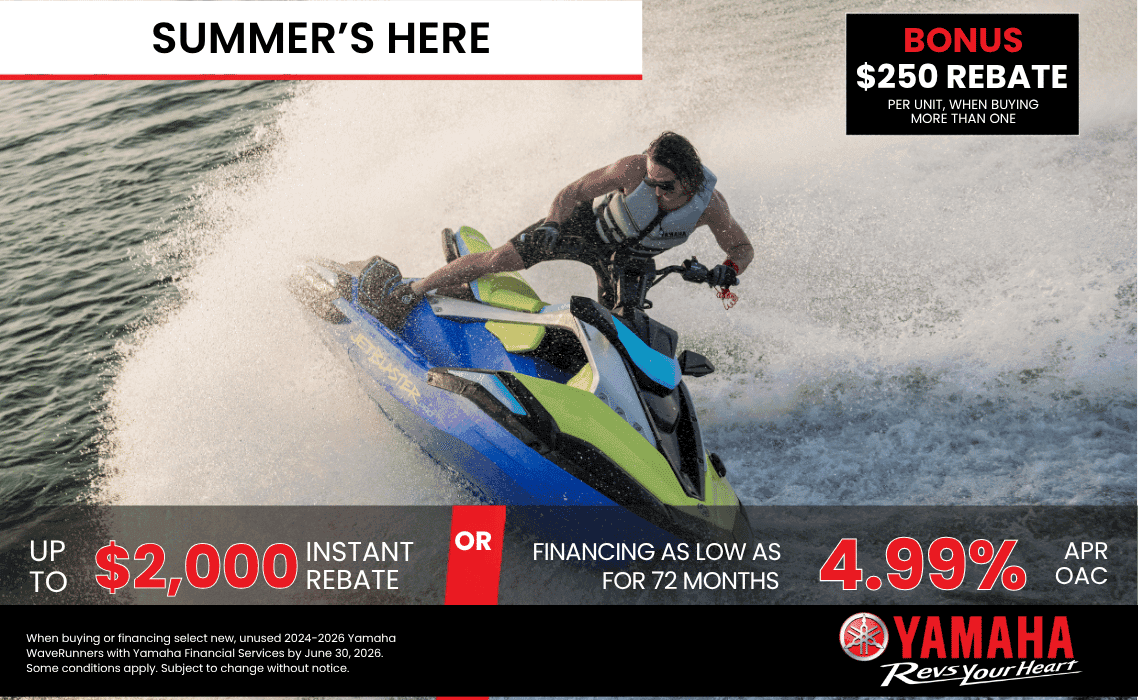YAMAHA WAVERUNNER SUMMER IS HERE PROMO