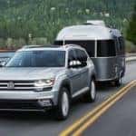 Volkswagen Atlas Towing a Small Camper